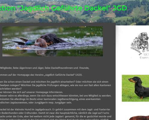 Website Jagdliche Sektion